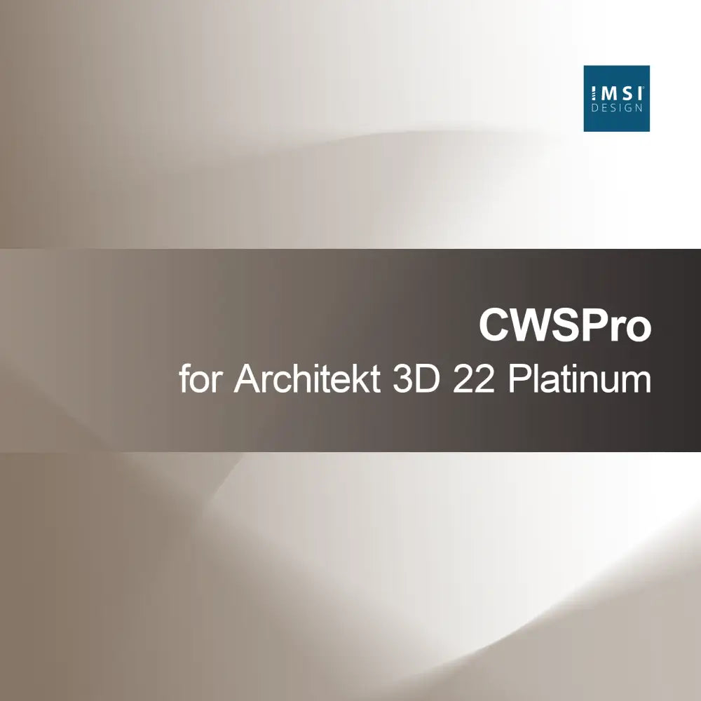 CWSPro pre Architekt 3D 22 Platinum