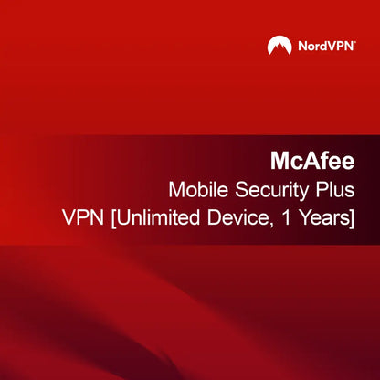 McAfee Mobile Security Plus VPN [Neobmedzené zariadenia, 1 rok]