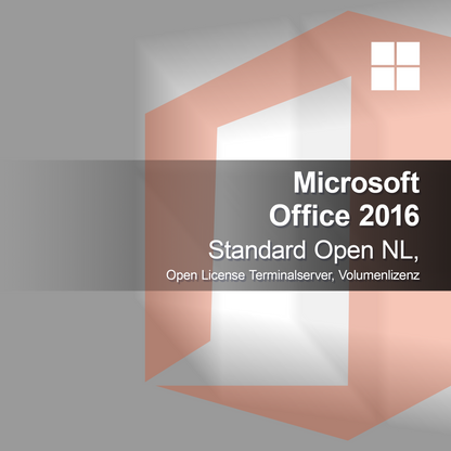 Microsoft Office 2016 Standard Open NL, Open License Terminalserver, objemová licencia