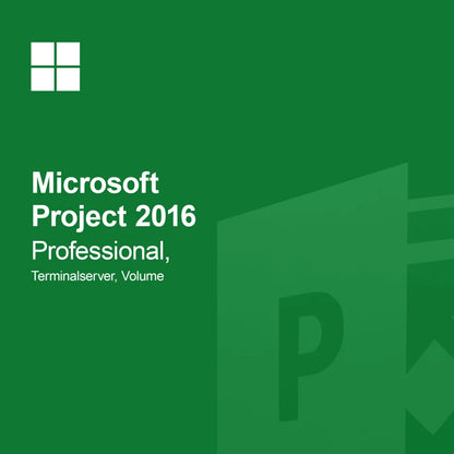 Microsoft Project 2016 Professional, Terminálový server, Volume