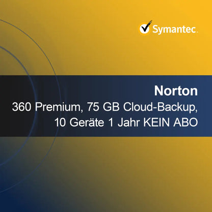 Norton 360 Premium, 75 GB cloudové zálohovanie, 10 zariadení 1 rok BEZ PREDPLATNÉHO