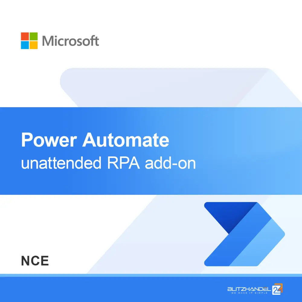 Power Automate doplnok pre bezobslužné RPA (NCE)